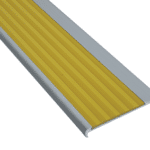 Aluminium stair nosing with PVC insert